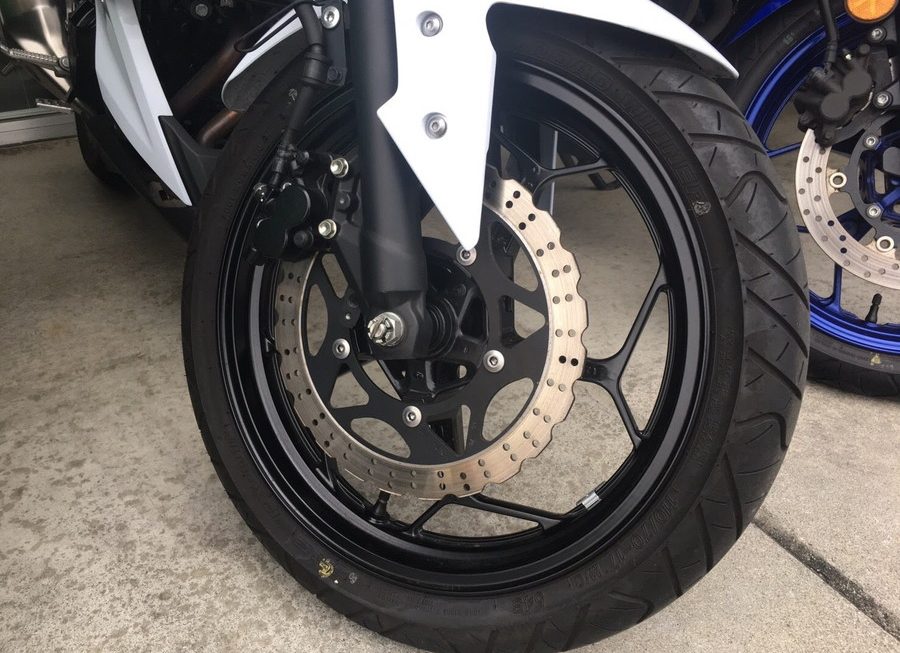 日帰り旅行に行く予定のバイク